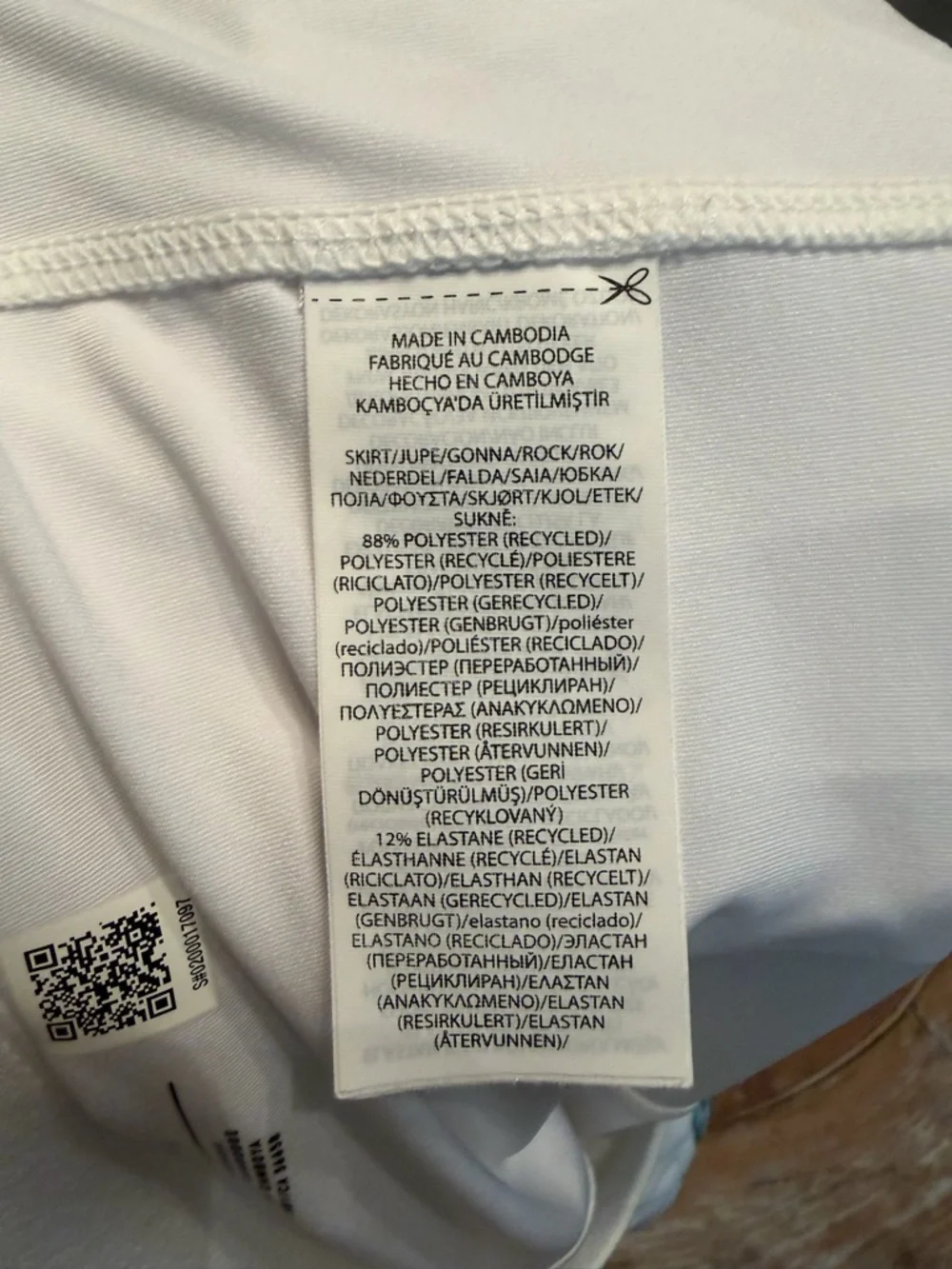 RLX Ralph Lauren White Tennis Golf Skort Green Stripe Size M